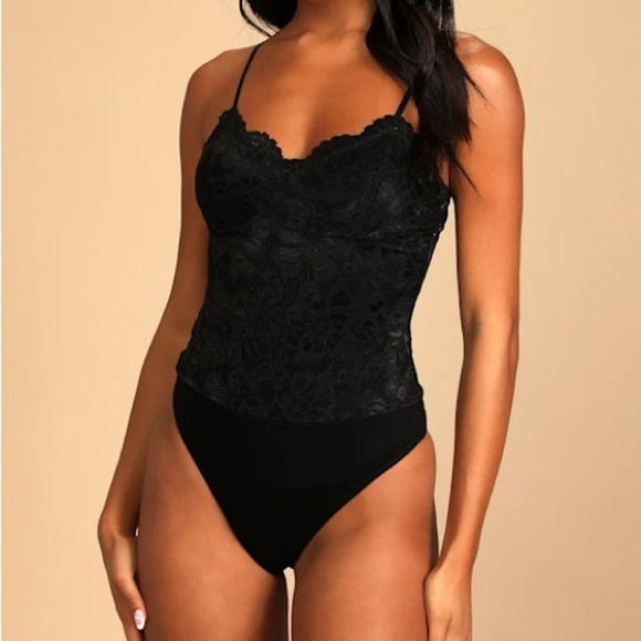 Guess Black Lace bodysuit - Picture 1 of 4